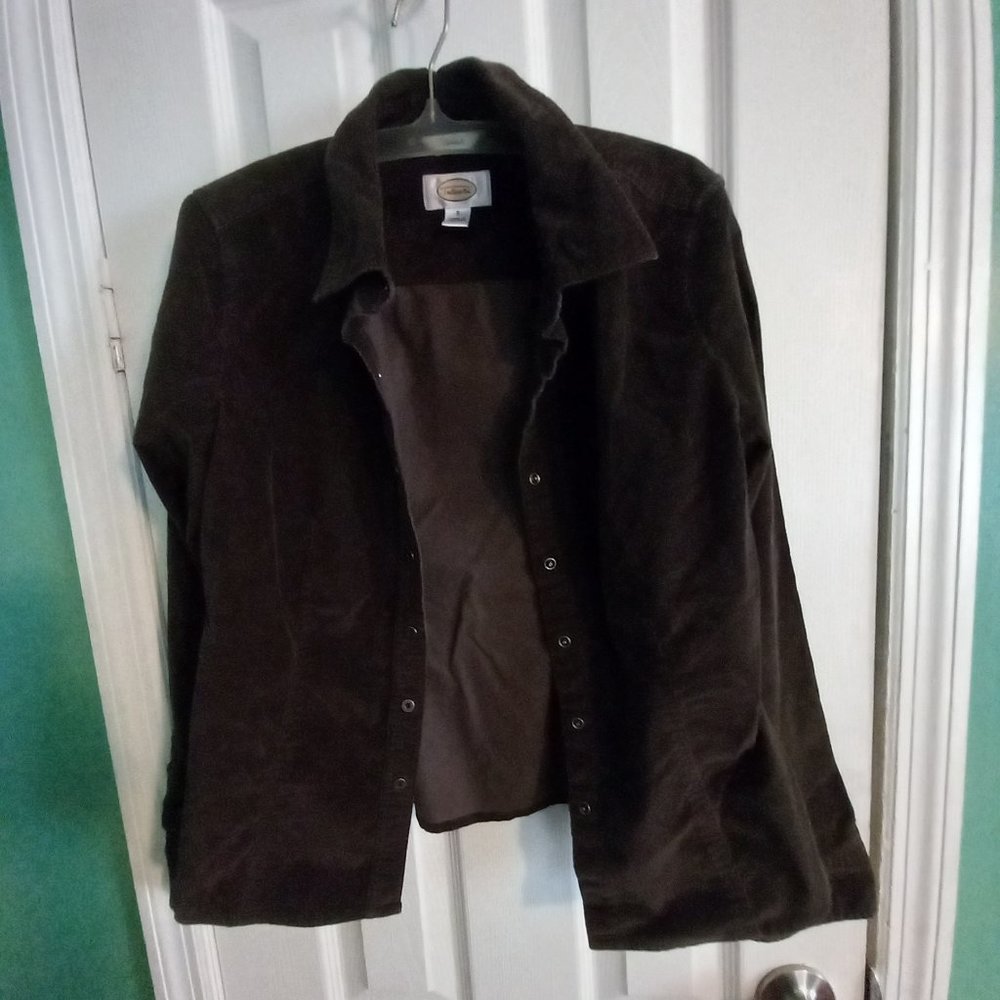 talbot brown stretch jacket size s